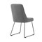 Armen Living Quartz Gray Fabric and Metal Dining Room Chairs, PK2 LCQRSIGR - alternate 6